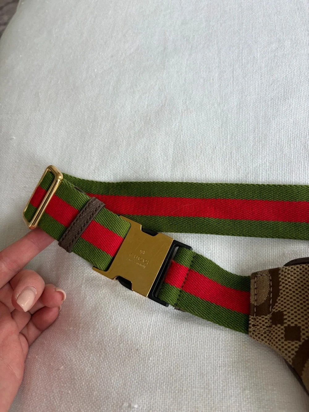 Gucci Brown GG Monogram Belt Bag